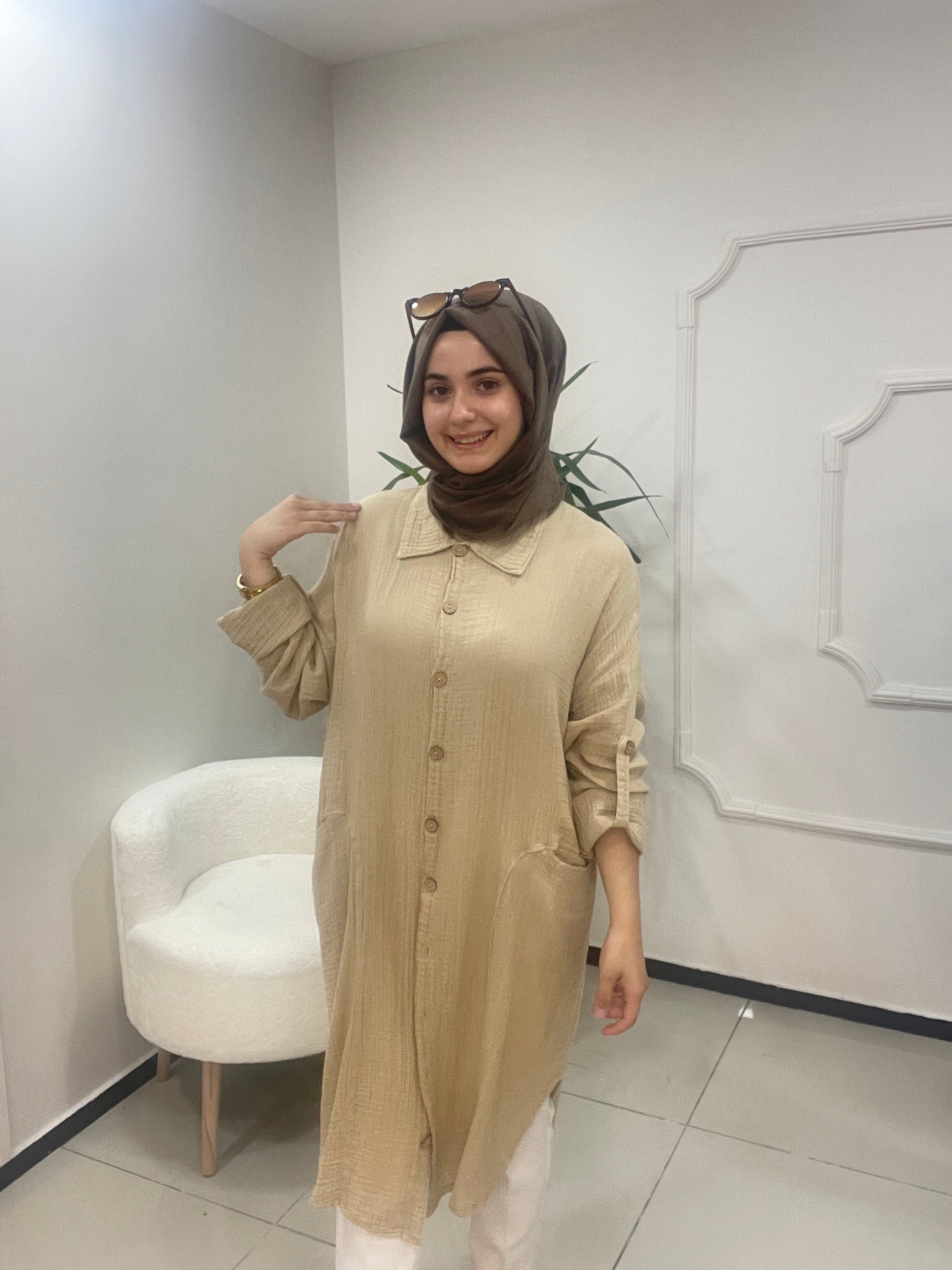 Tasarım Müslin Gömlek Tunik