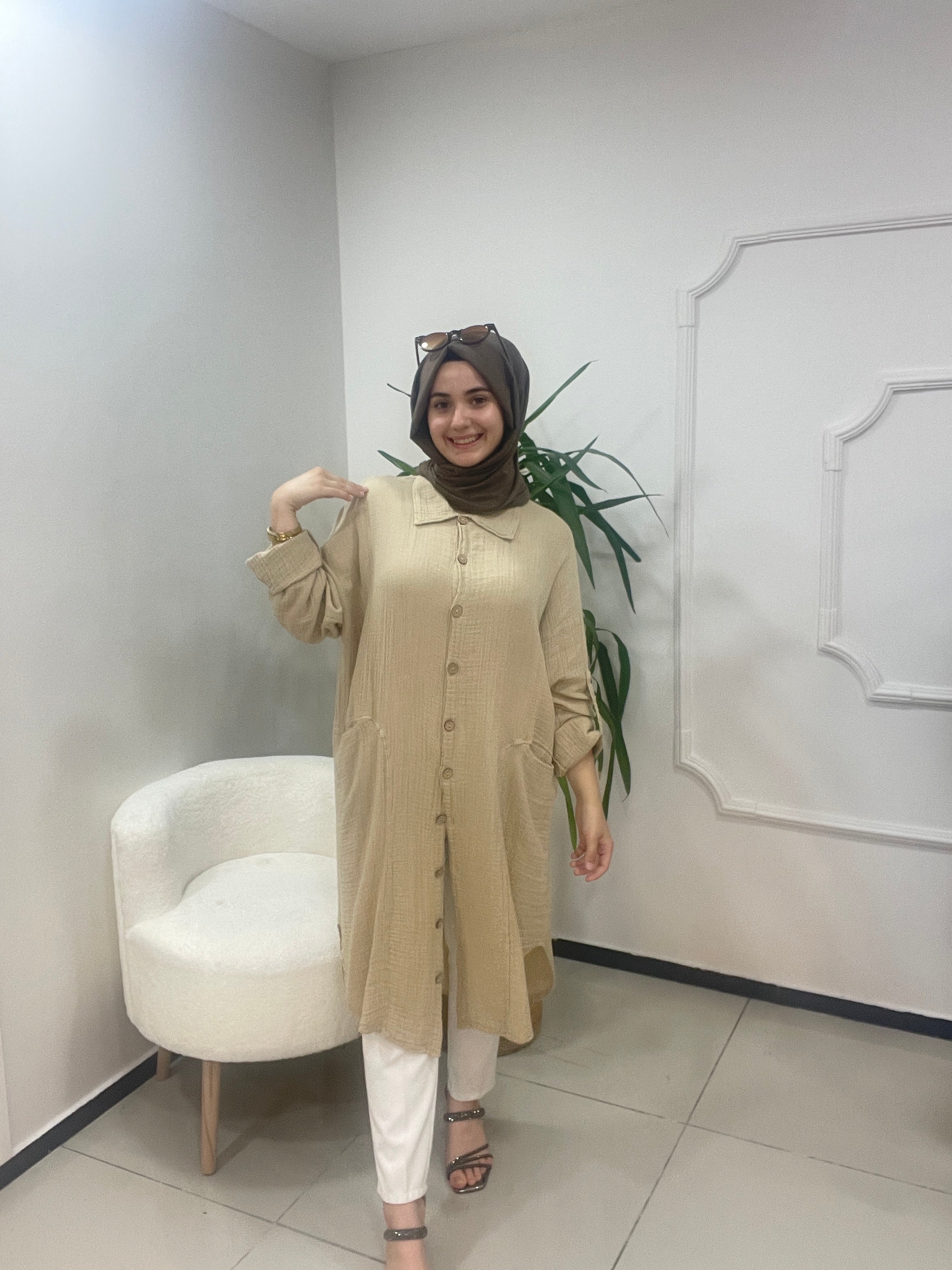 Tasarım Müslin Gömlek Tunik