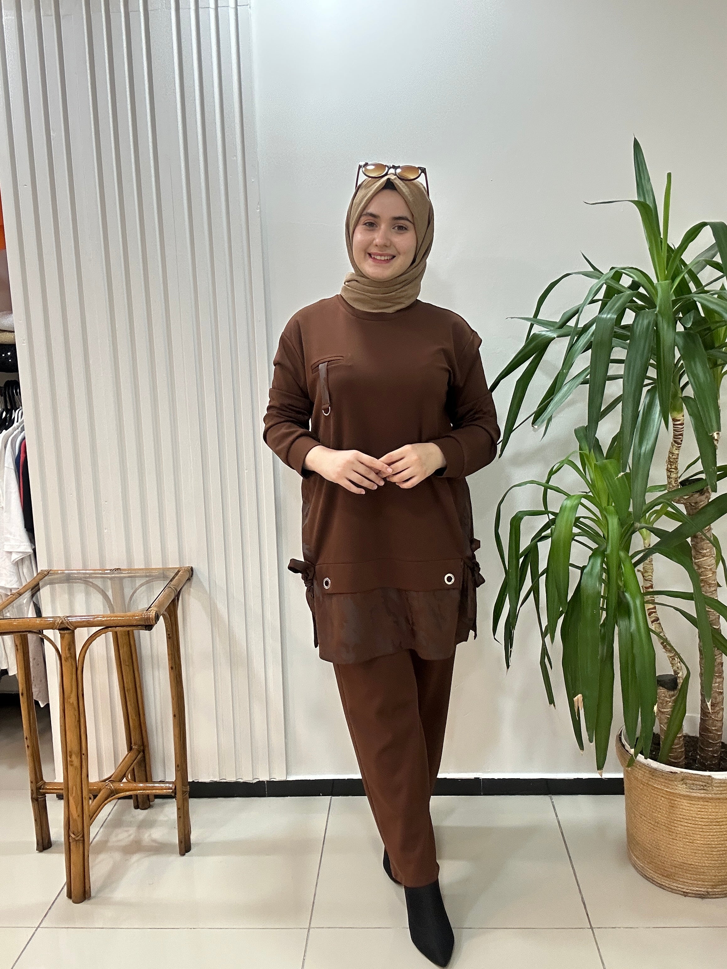 Kamuflaj Scuba Takım Kahverengi