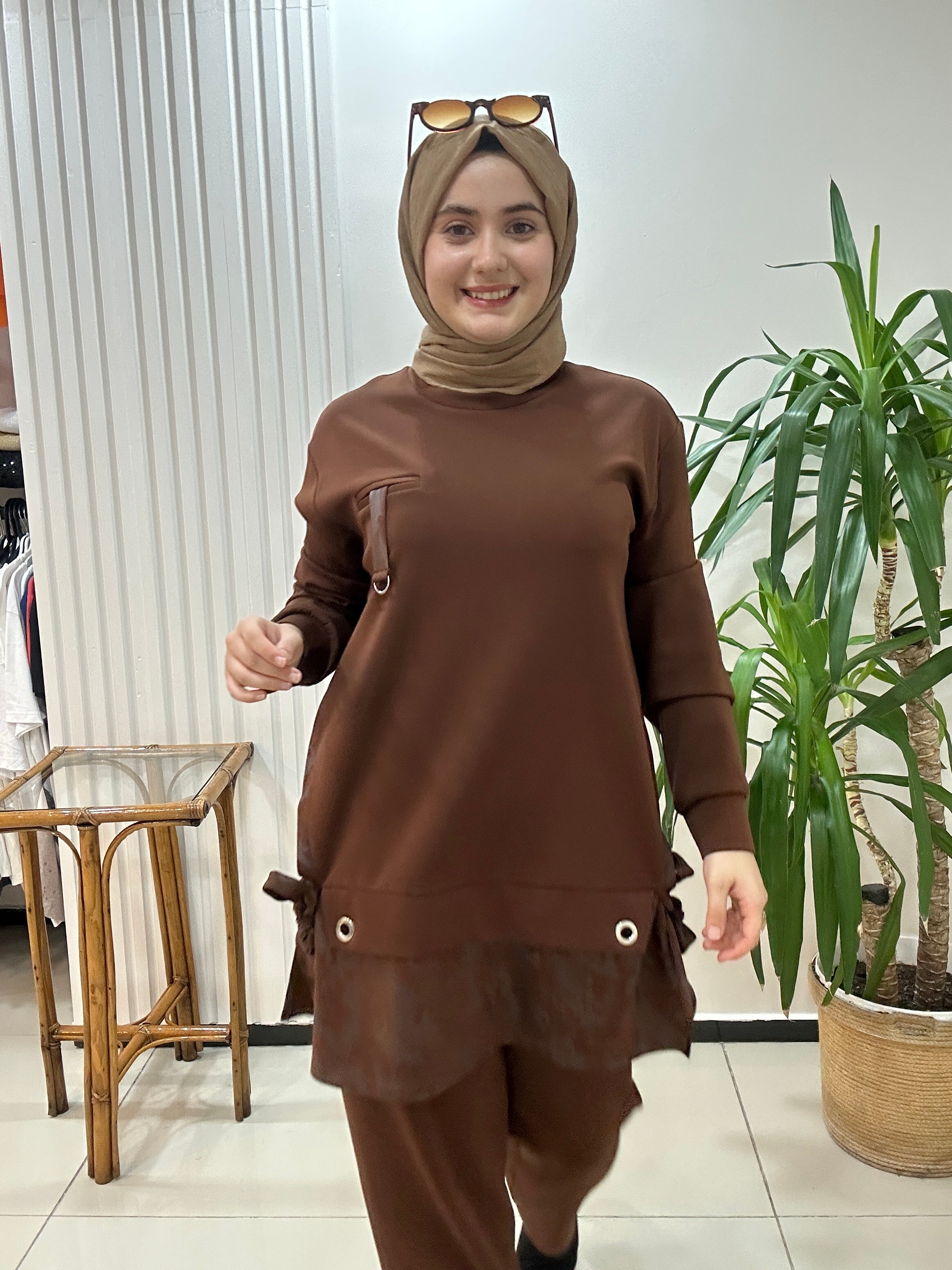 Kamuflaj Scuba Takım Kahverengi