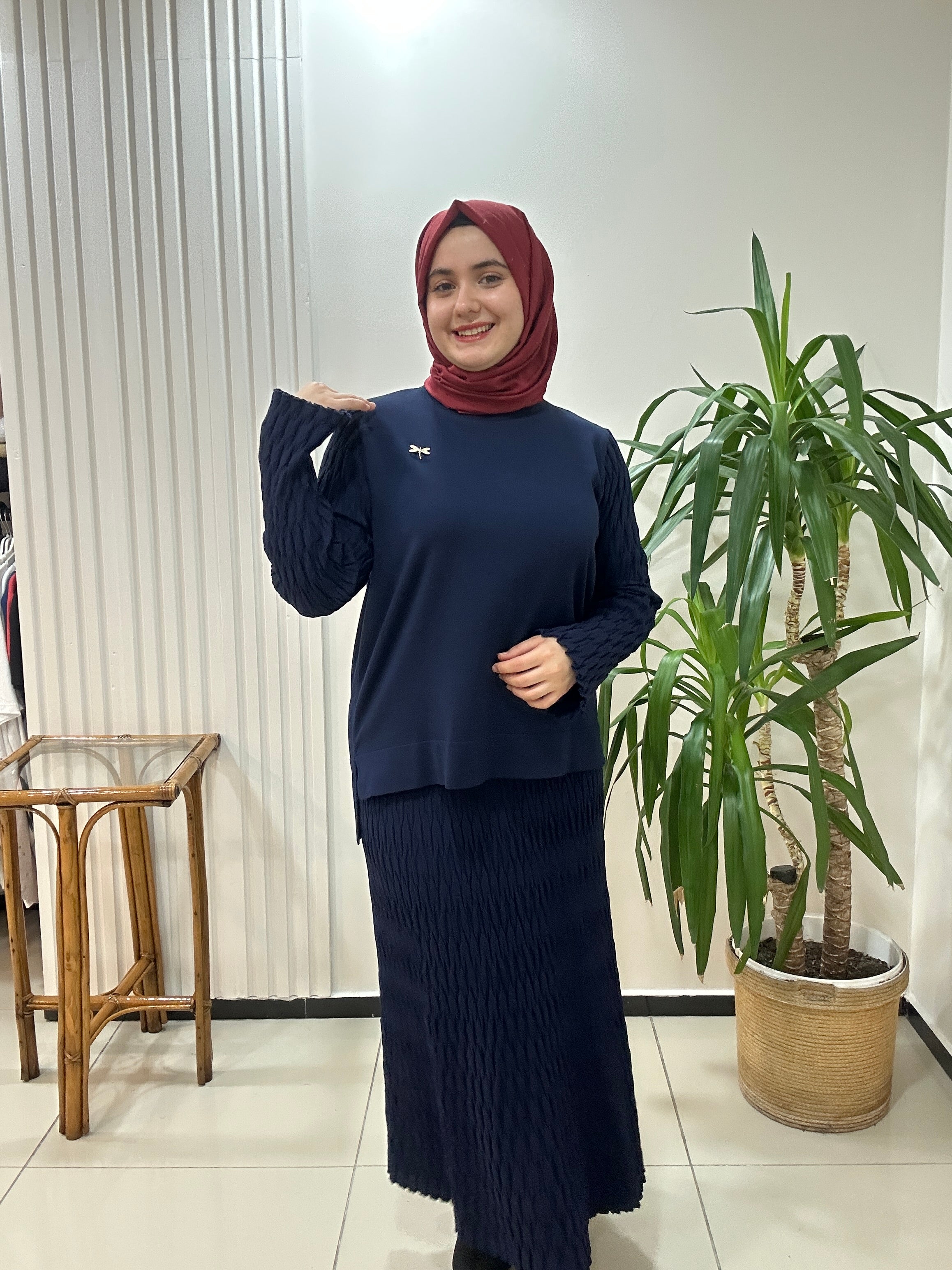 Merserize Takım Lacivert