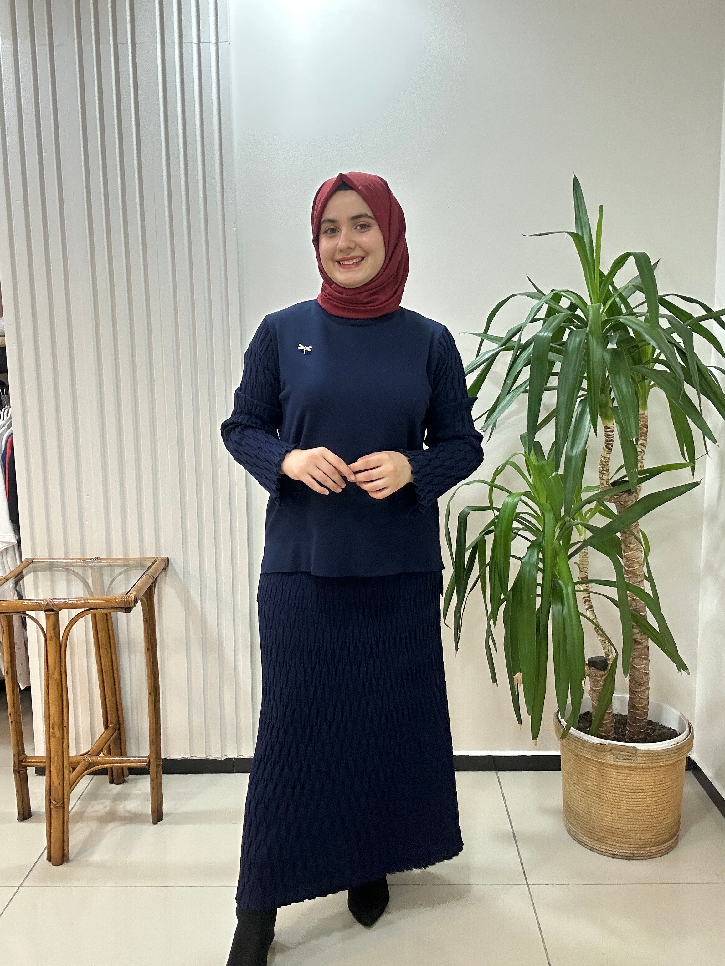 Merserize Takım Lacivert