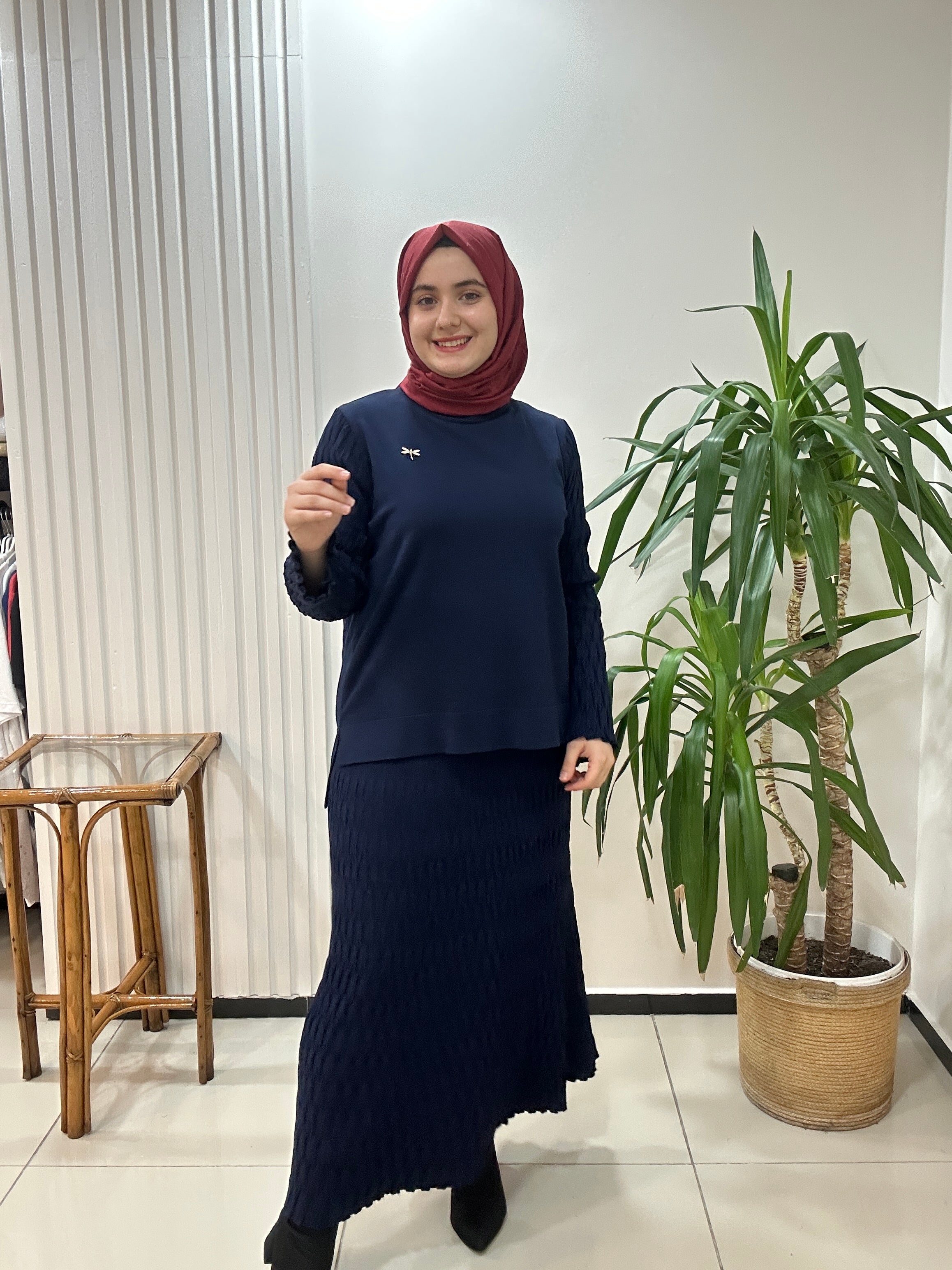 Merserize Takım Lacivert