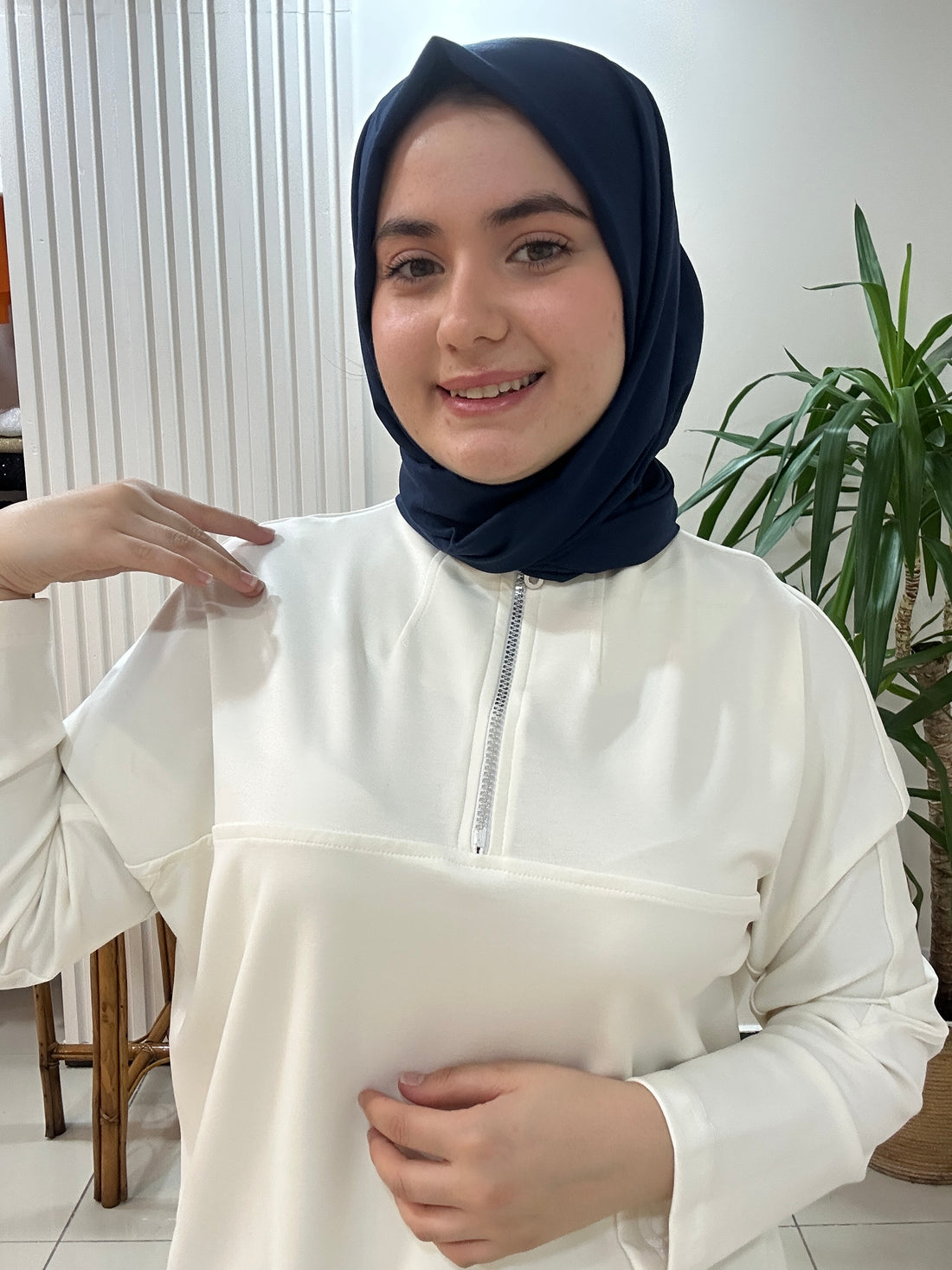 Fermuar Detaylı Sweat