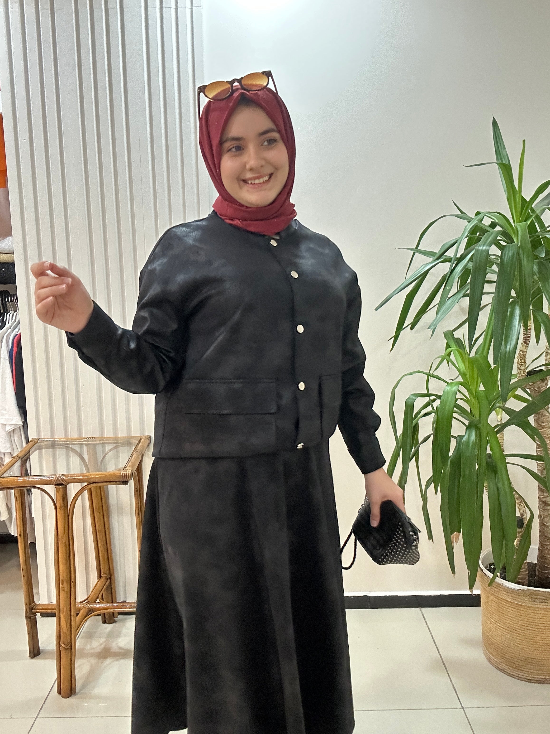 Sıvama Kumaş Etek Takım