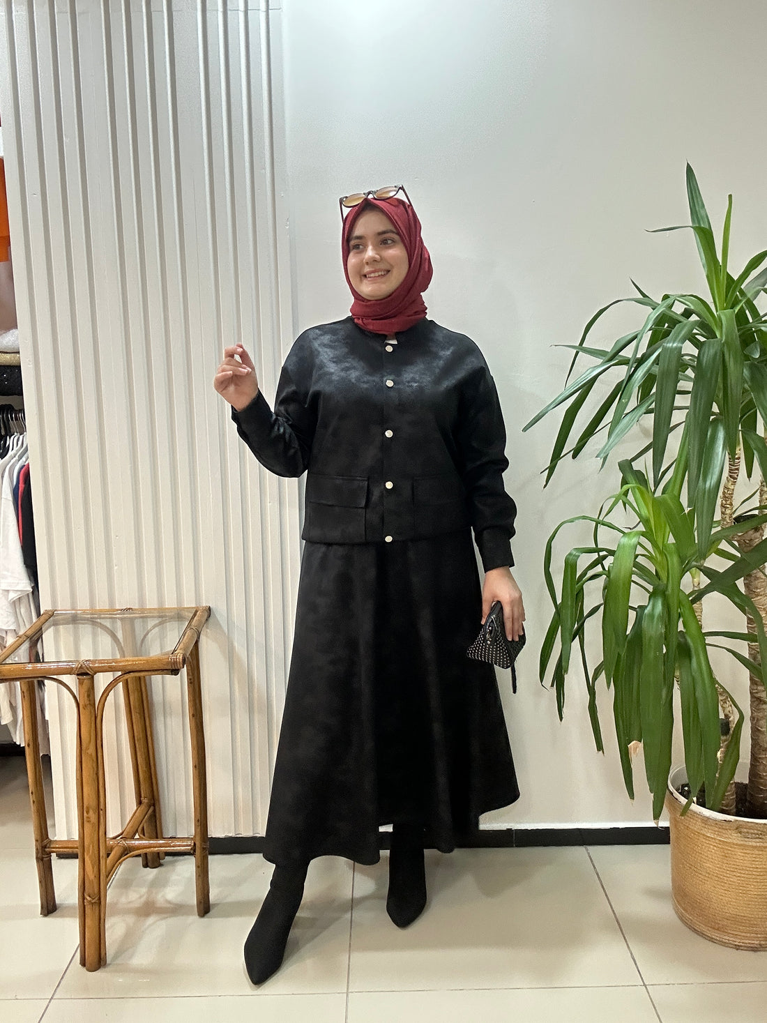 Sıvama Kumaş Etek Takım