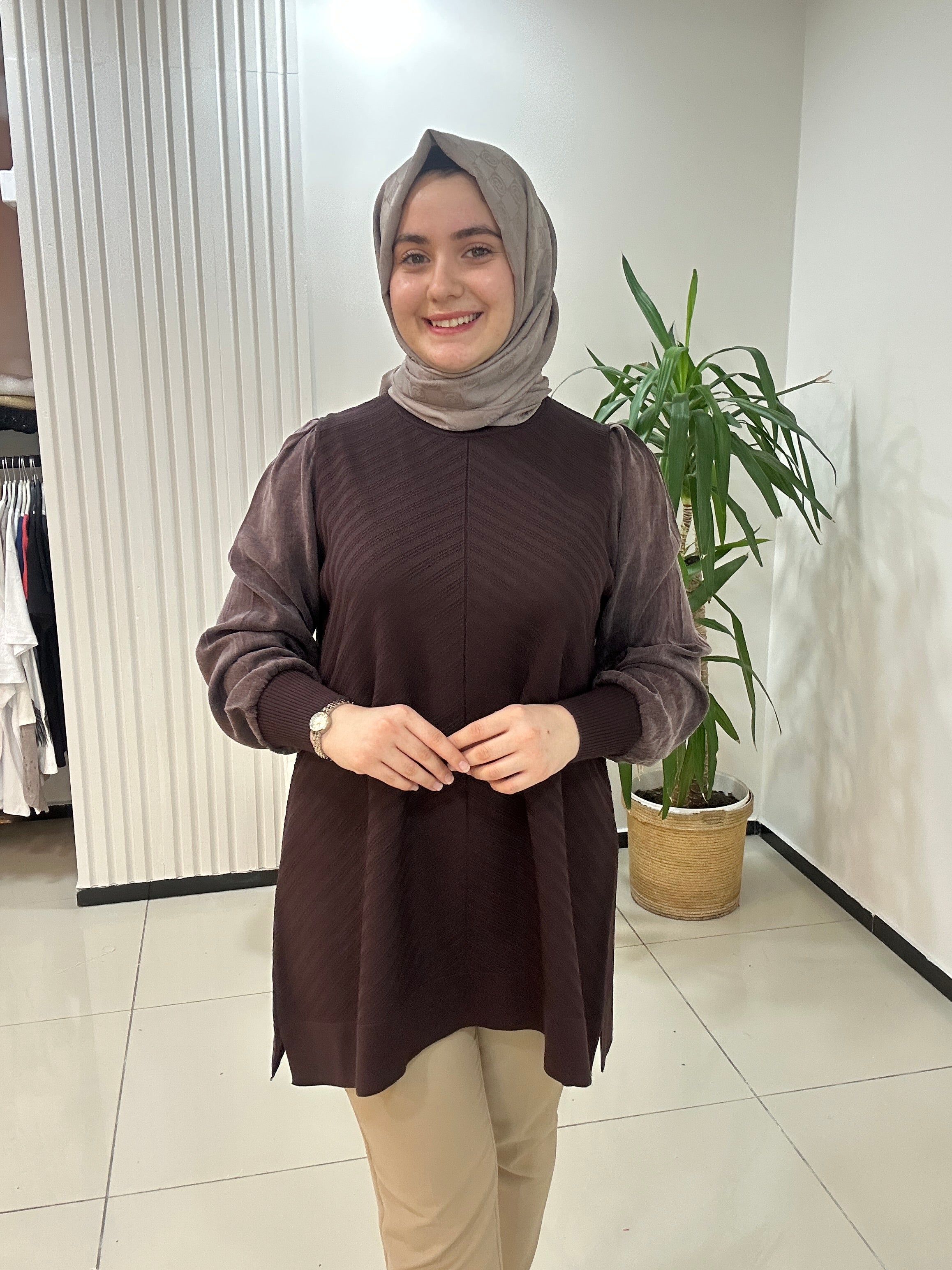 İpek Kupra Merserize Tunik