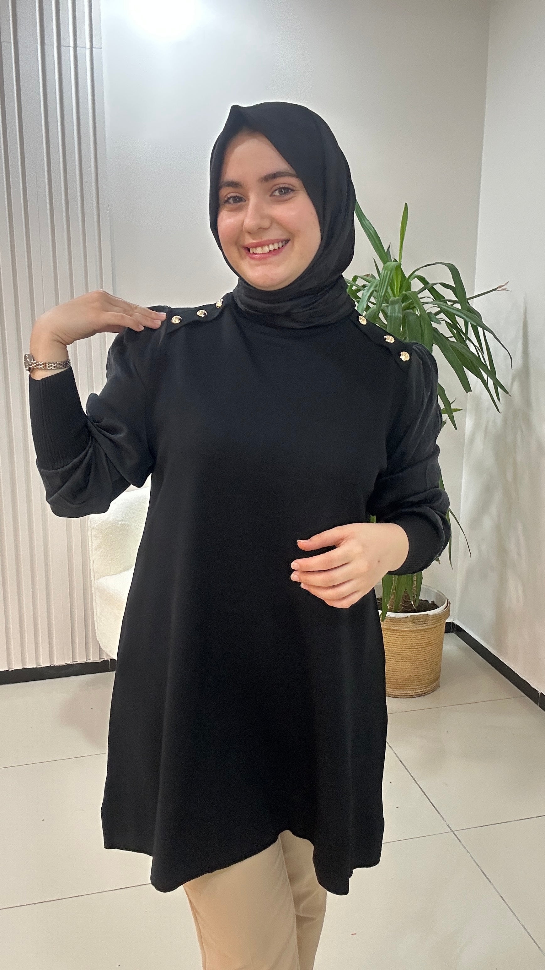 İpek Kupra Merserize Tunik