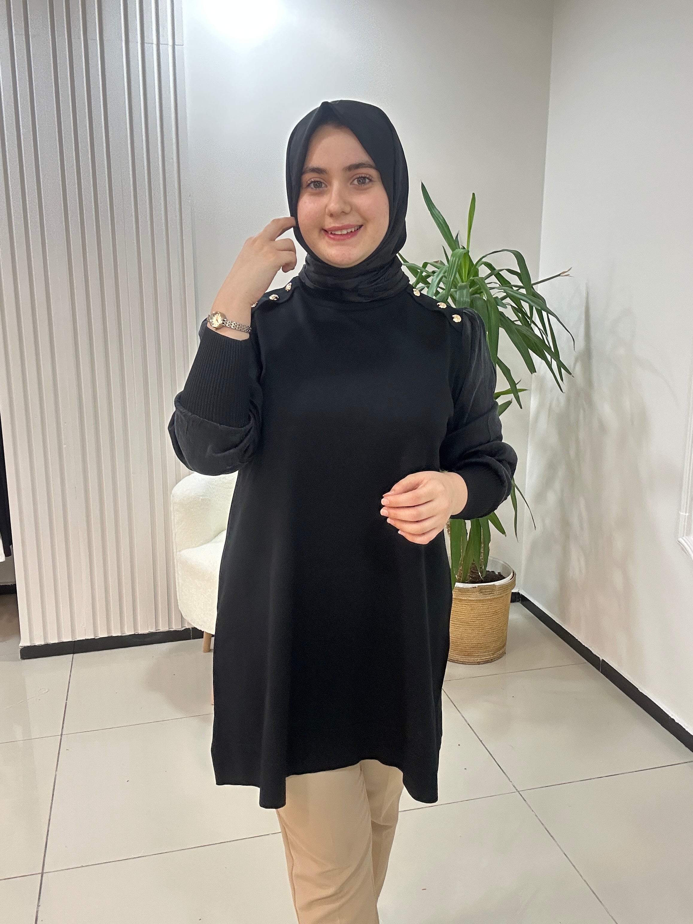 İpek Kupra Merserize Tunik