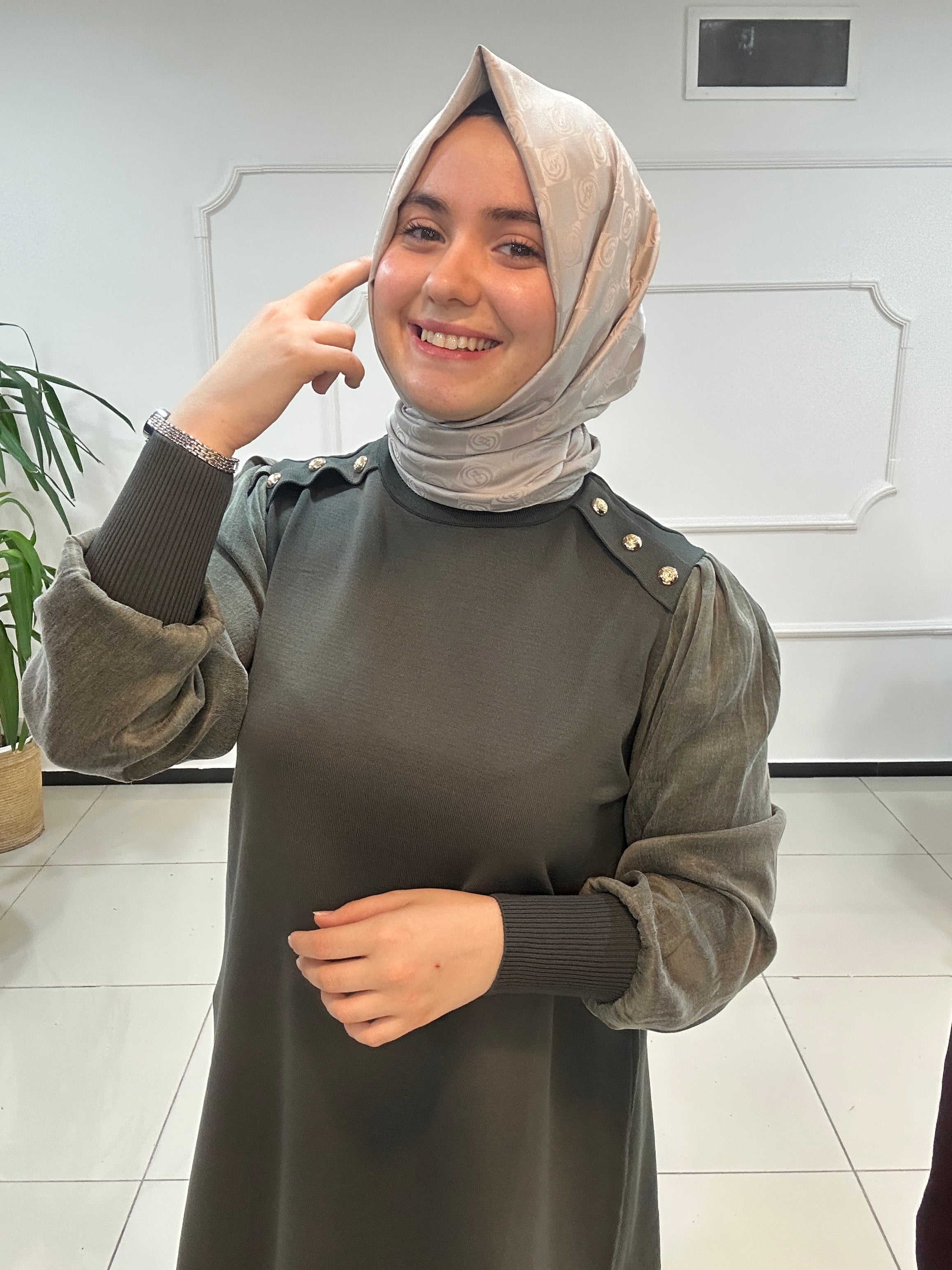 İpek Kupra Merserize Tunik