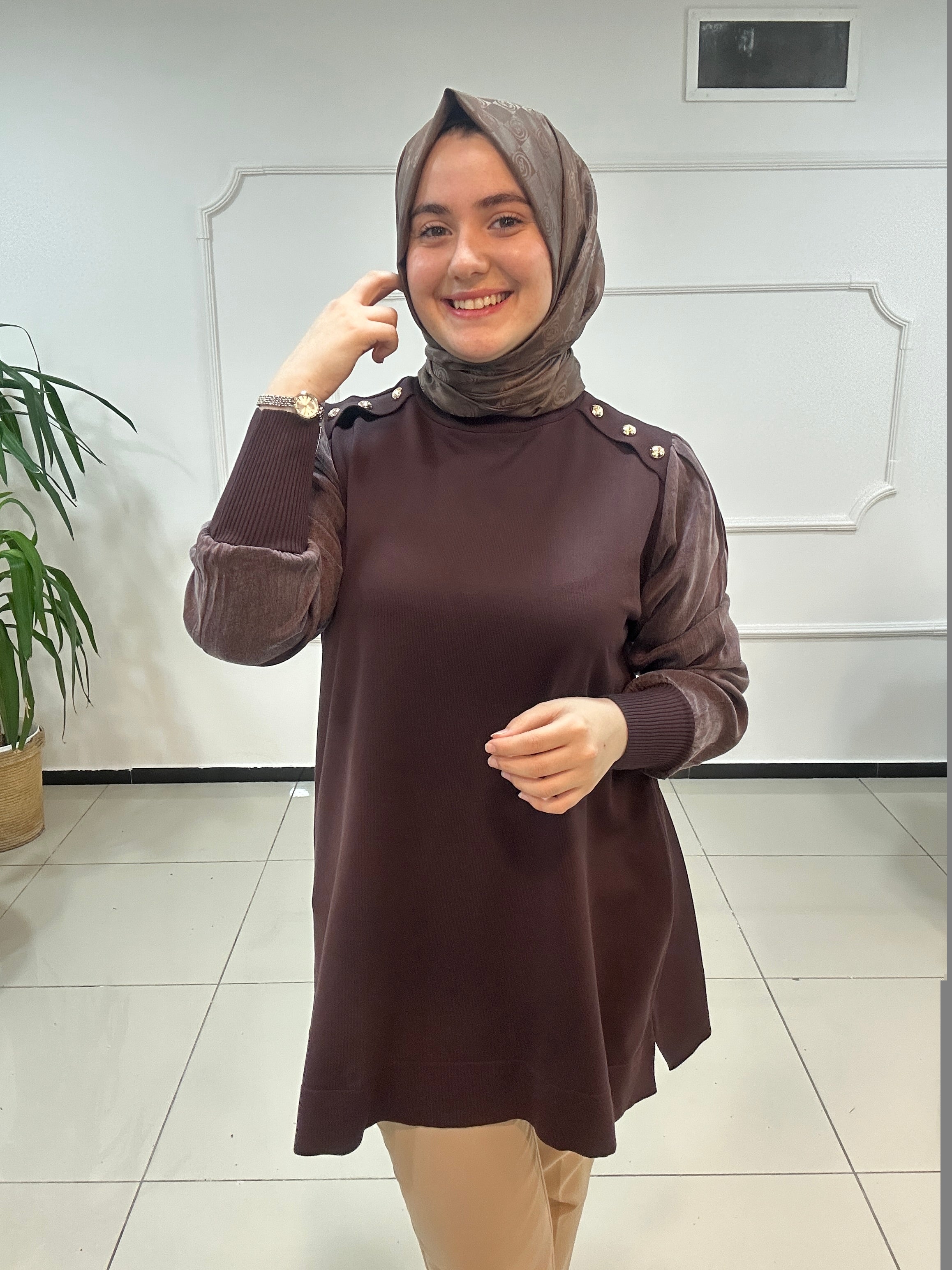 İpek Kupra Merserize Tunik