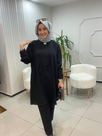 Taş Broşlu Tunik