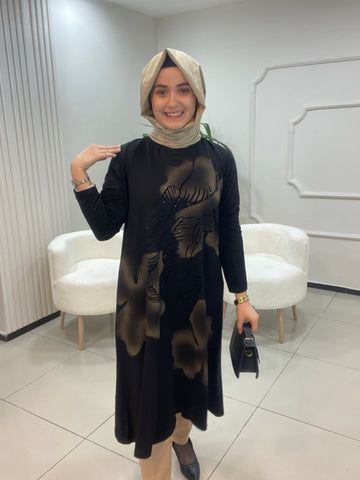 Minimal Desen Diz Altı Tunik