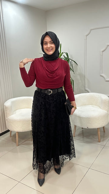 Bahar Dalı Tül Etek