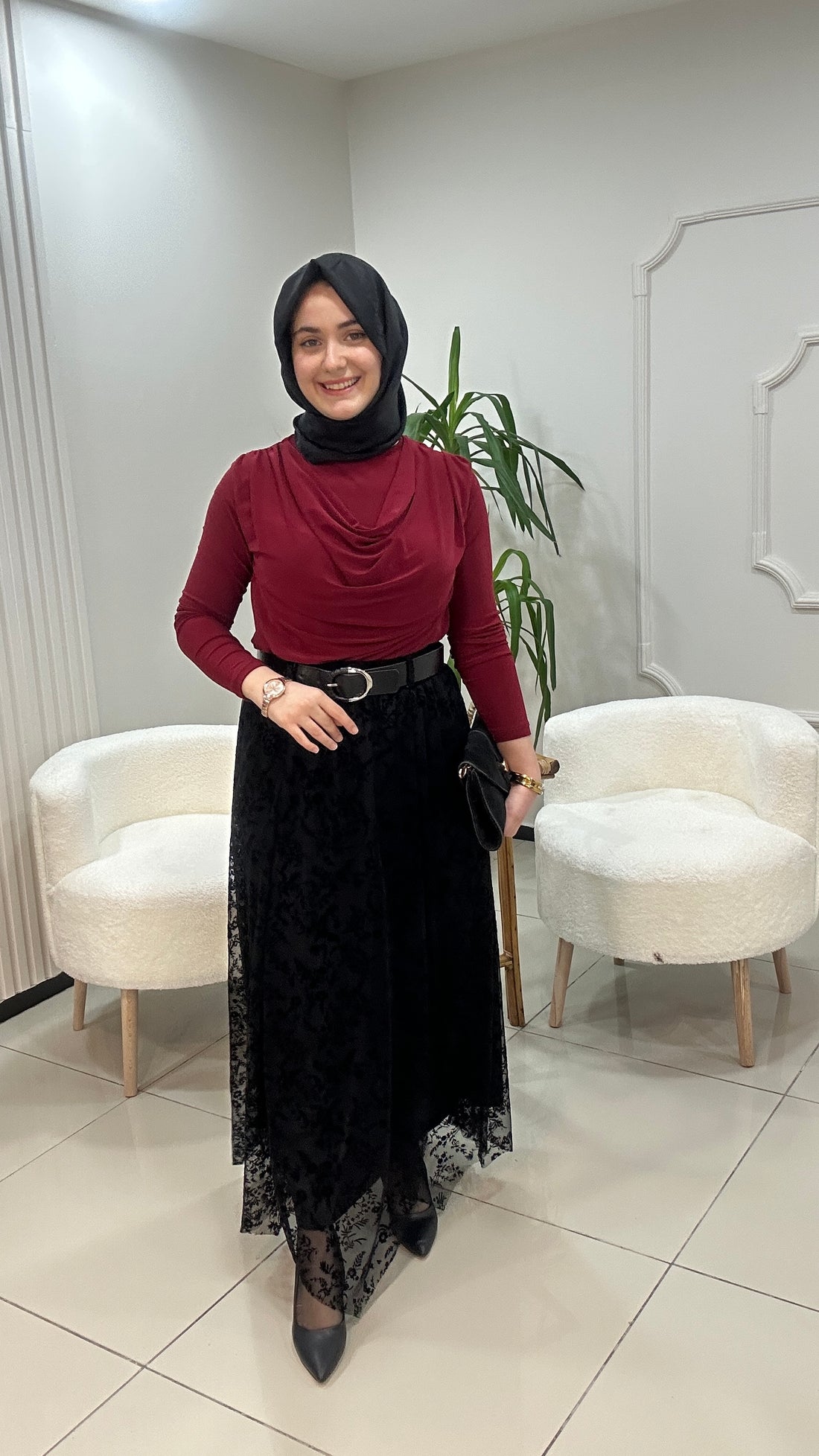 Bahar Dalı Tül Etek