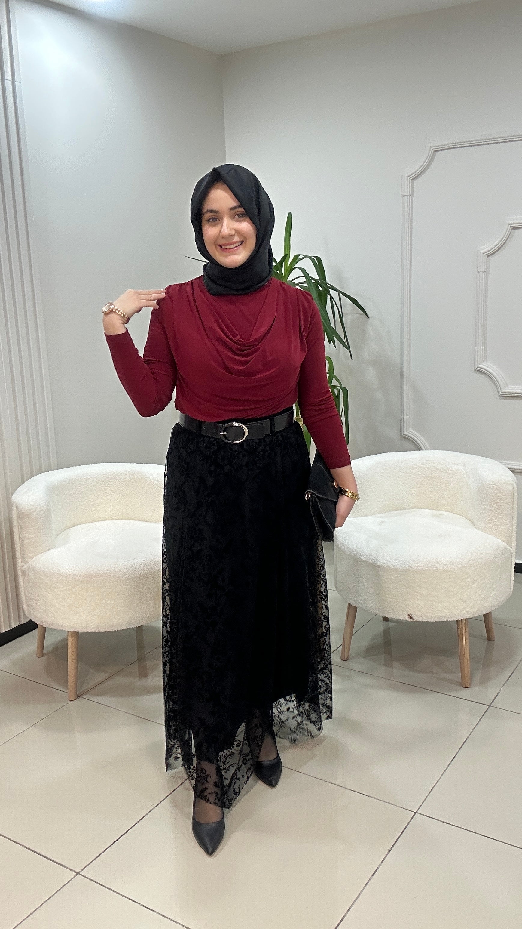 Bahar Dalı Tül Etek