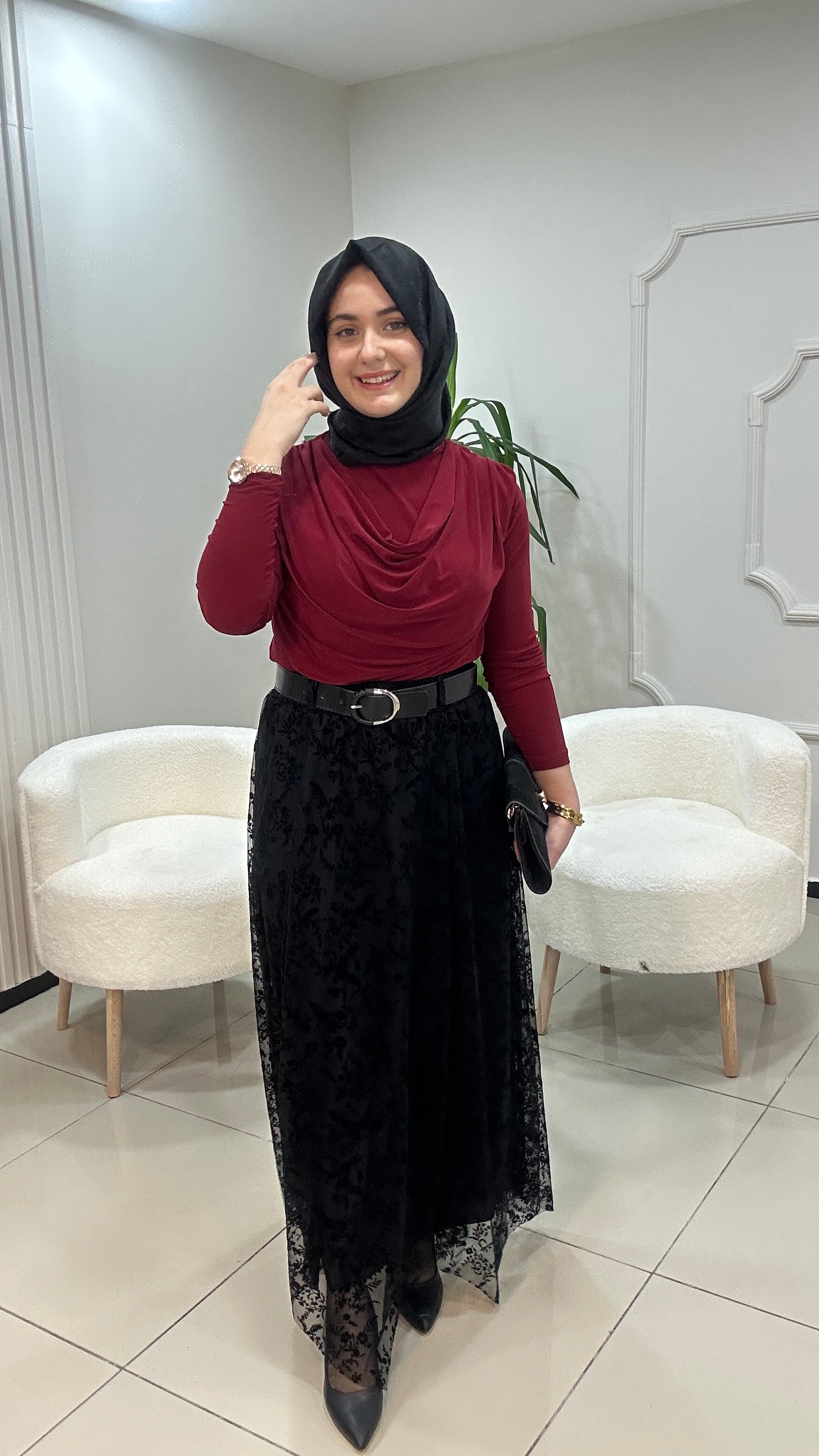 Bahar Dalı Tül Etek