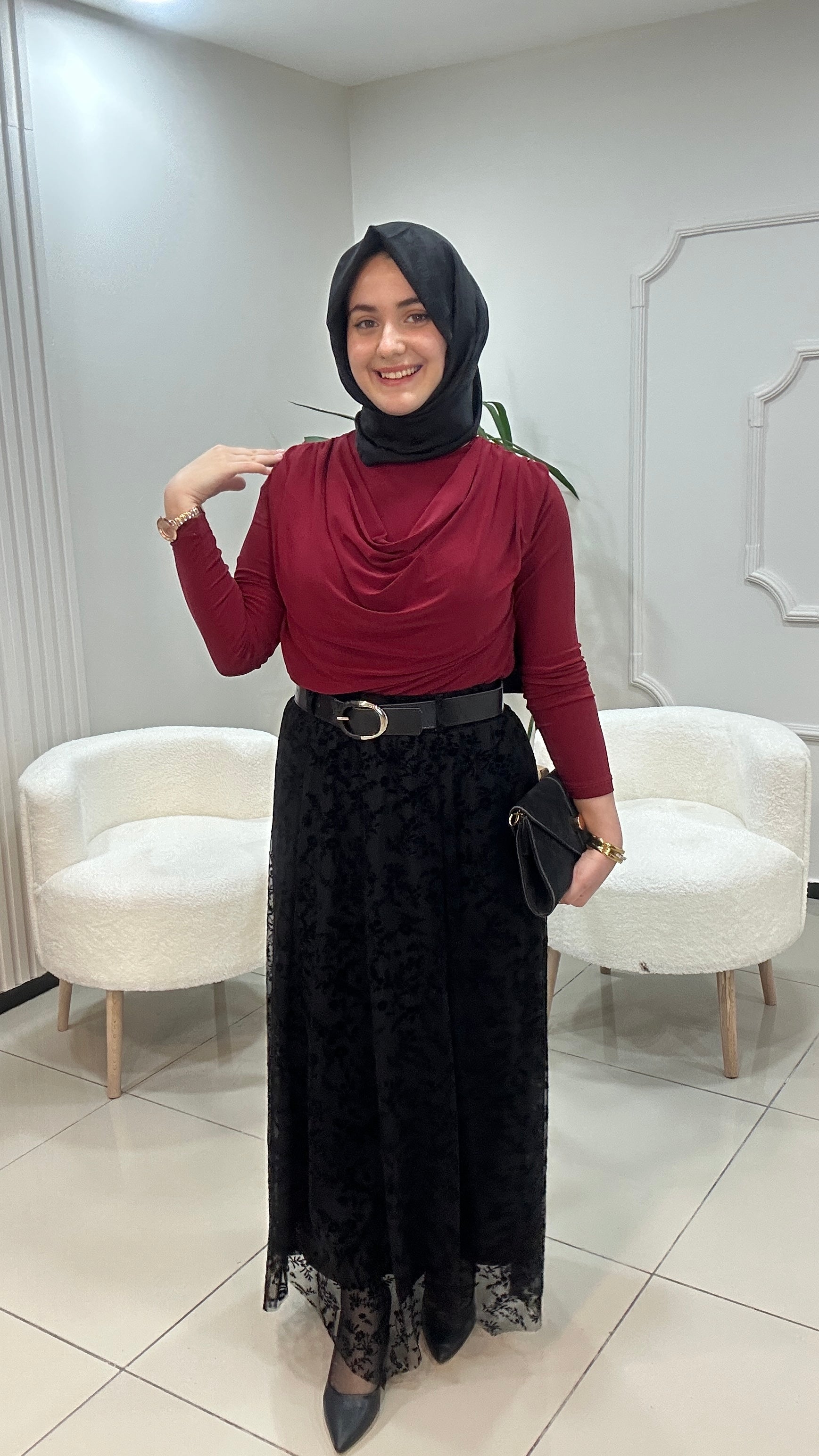 Bahar Dalı Tül Etek