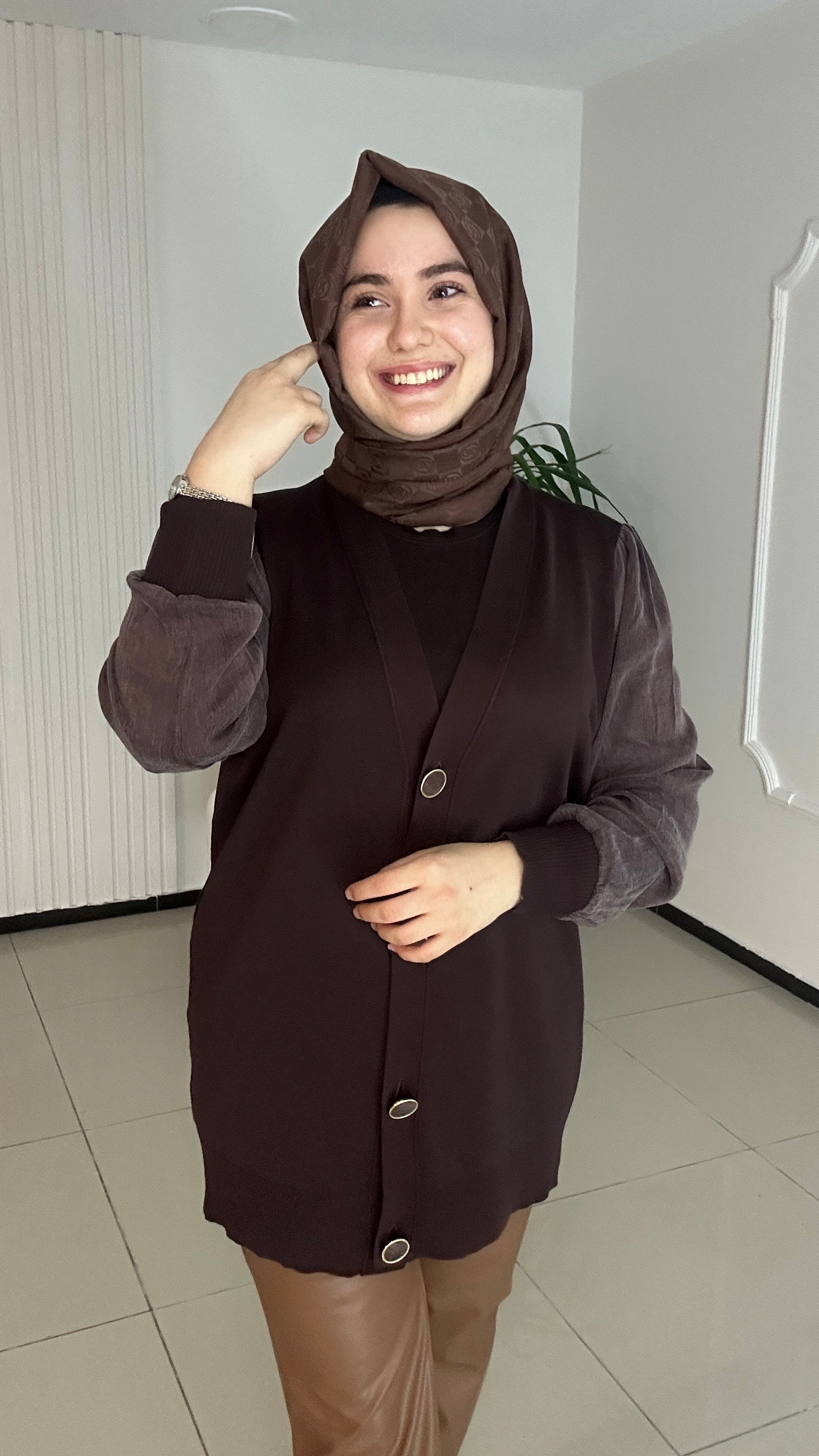 İpek Kupra Merserize Hırka