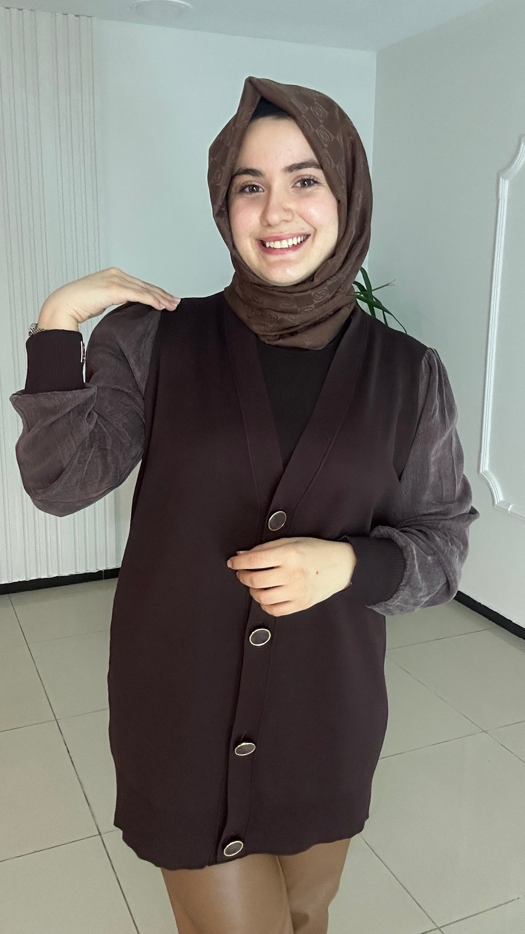 İpek Kupra Merserize Hırka