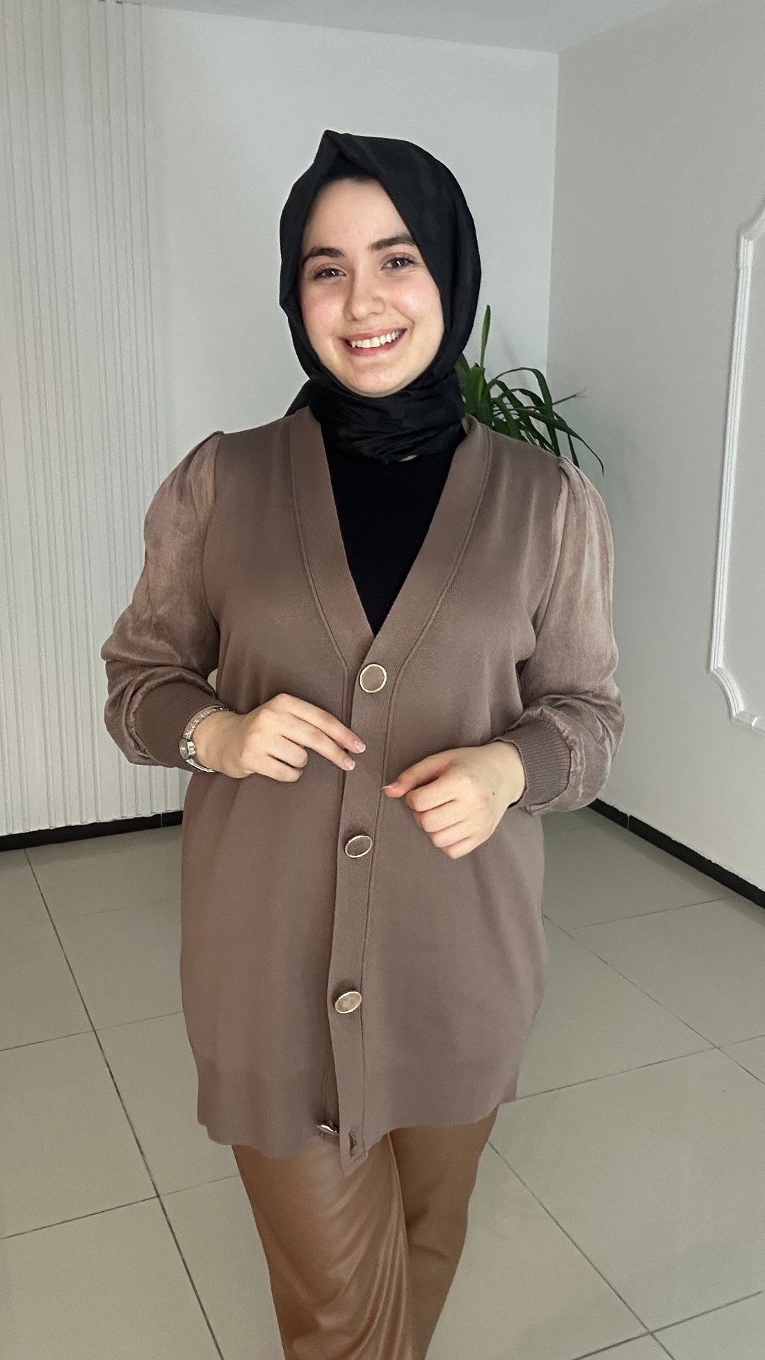 İpek Kupra Merserize Hırka