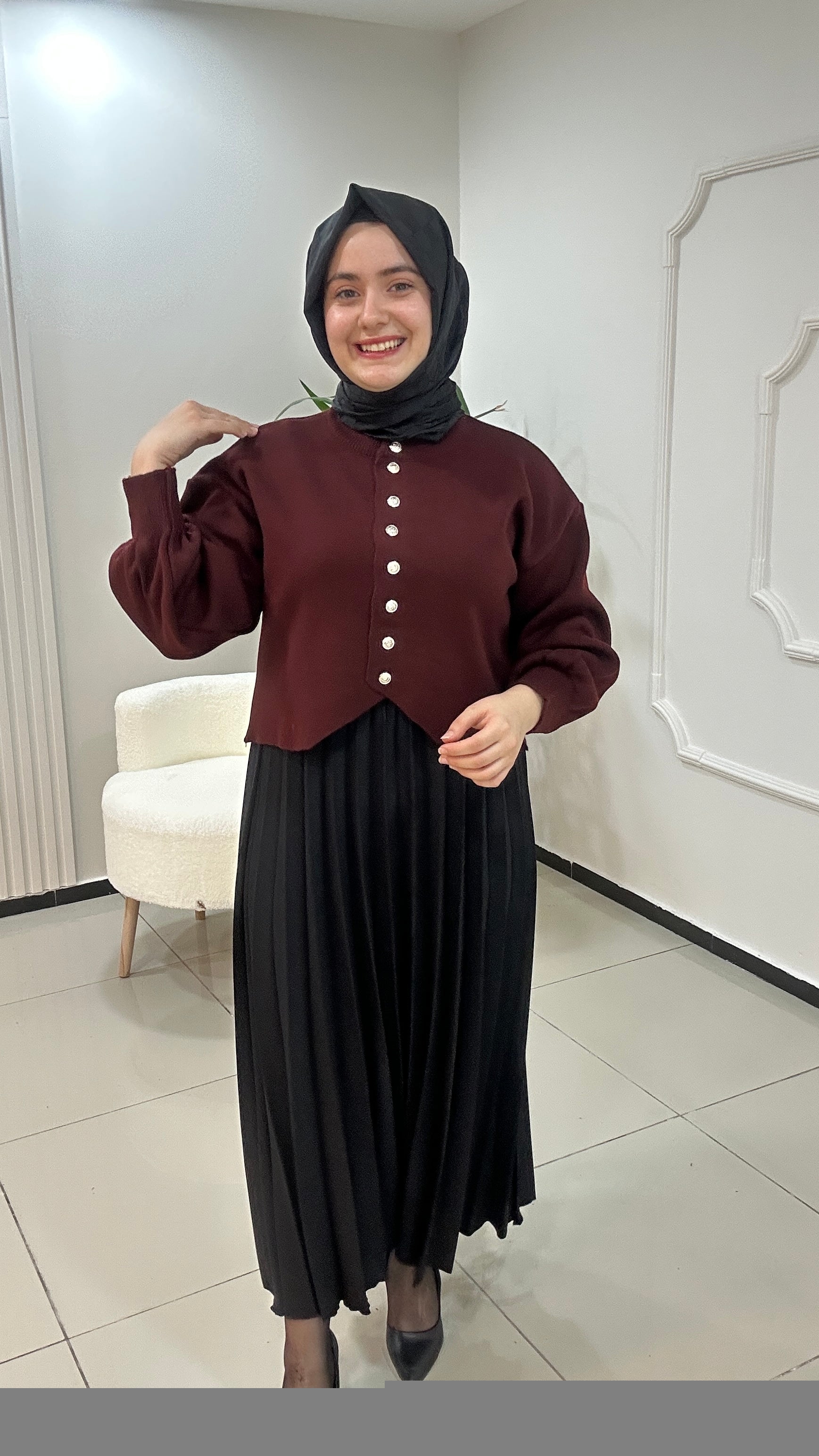 Balon Kol Ceket Hırka