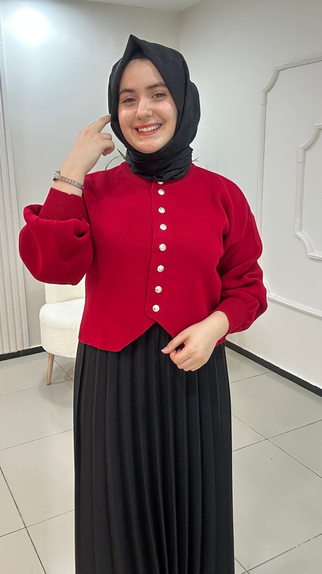 Balon Kol Ceket Hırka