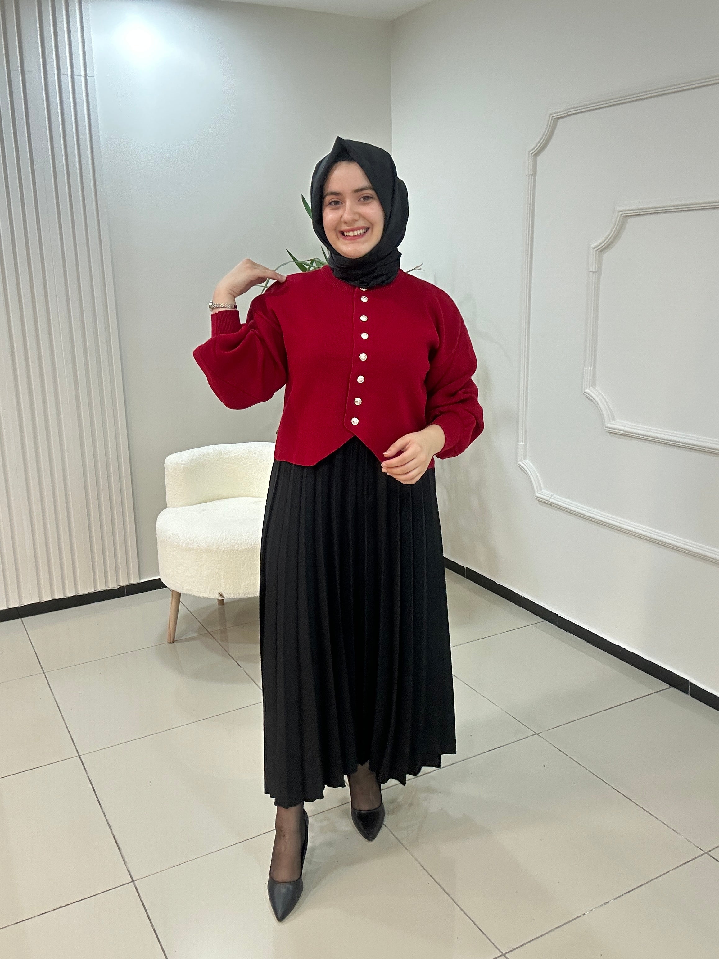 Balon Kol Ceket Hırka