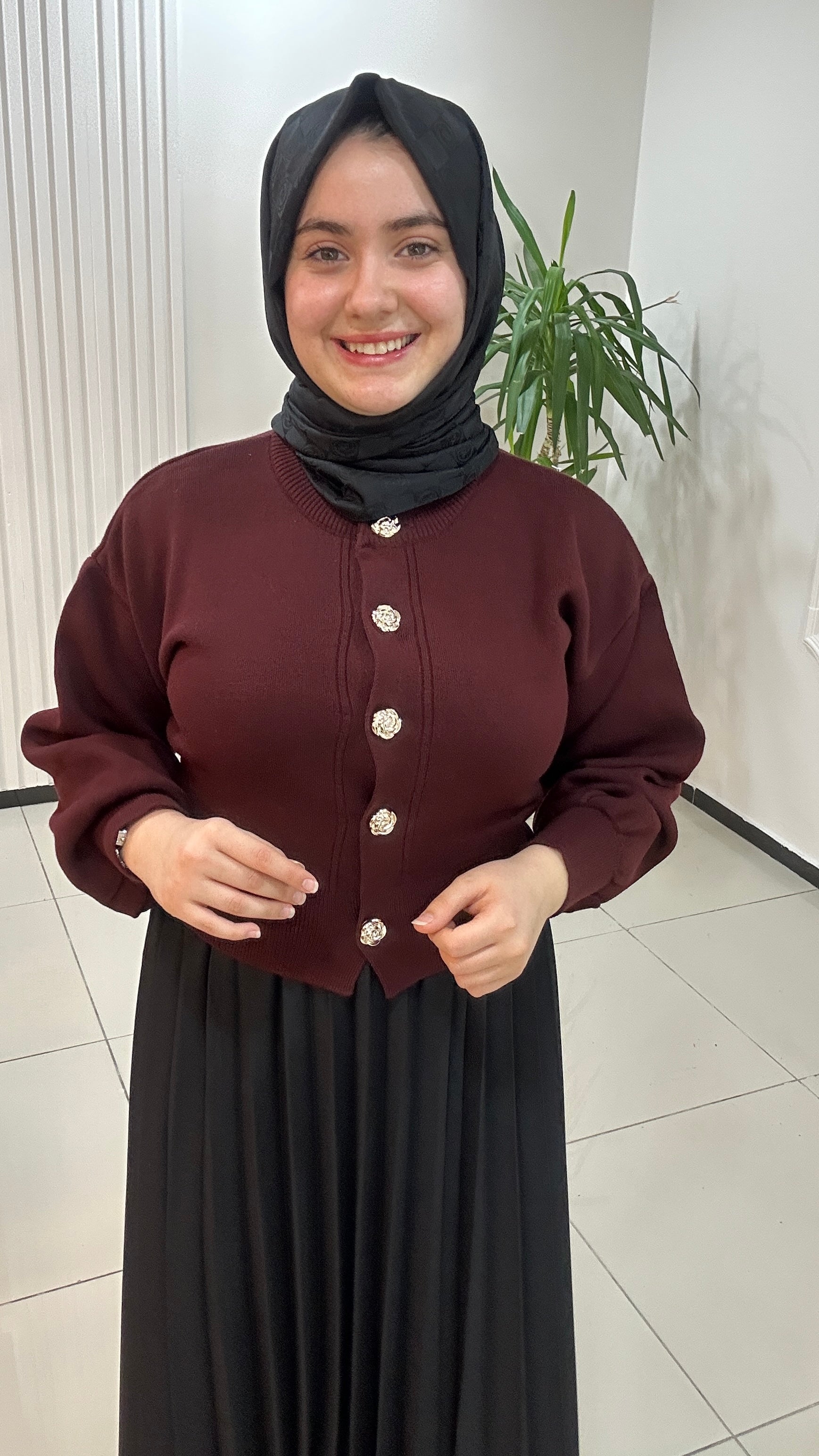 Balon Kol Ceket Hırka