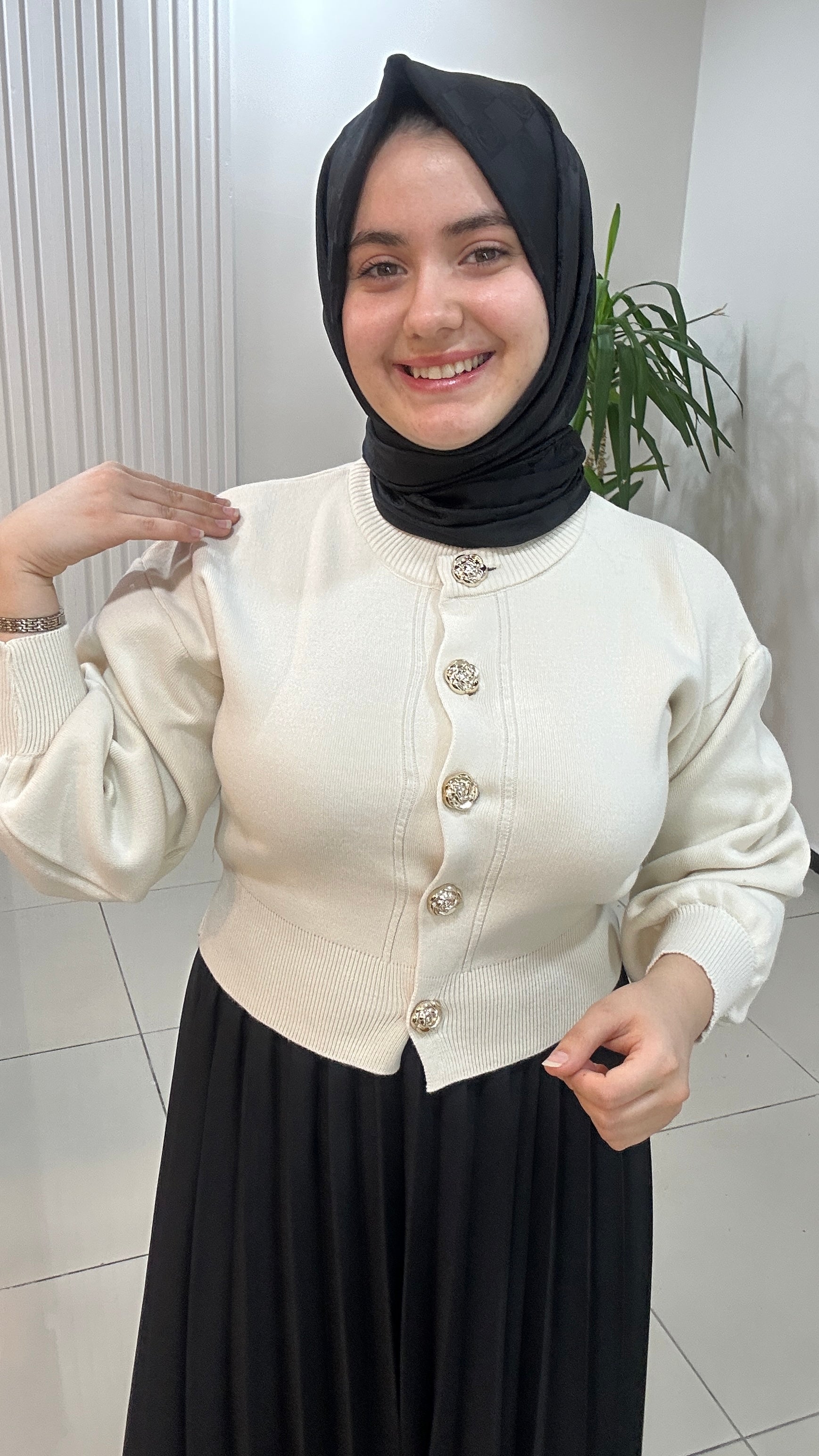 Balon Kol Ceket Hırka